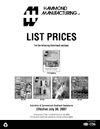 E5 Canadian List Prices