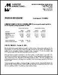 Download the current Press Release in PDF Format