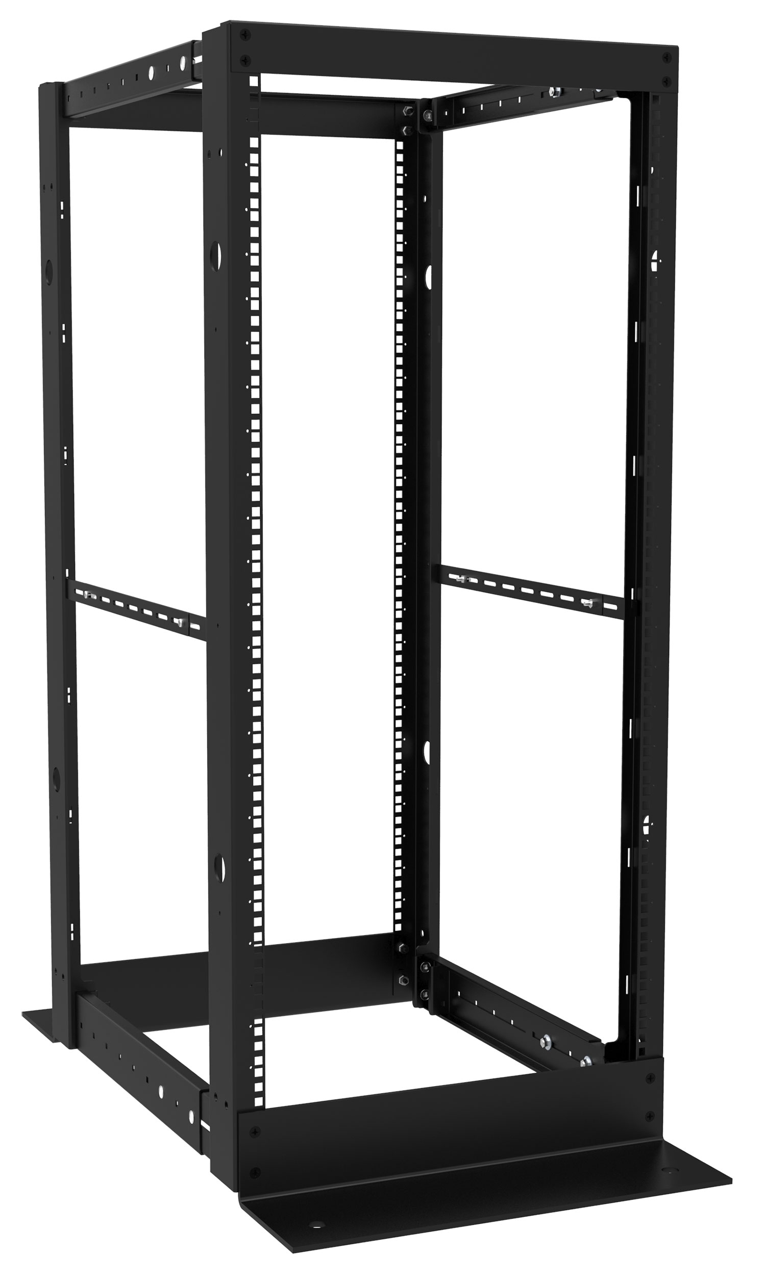 4-Post Open Frame Rack (2,000 lb Capacity) (DC4R Series) - Hammond Mfg.