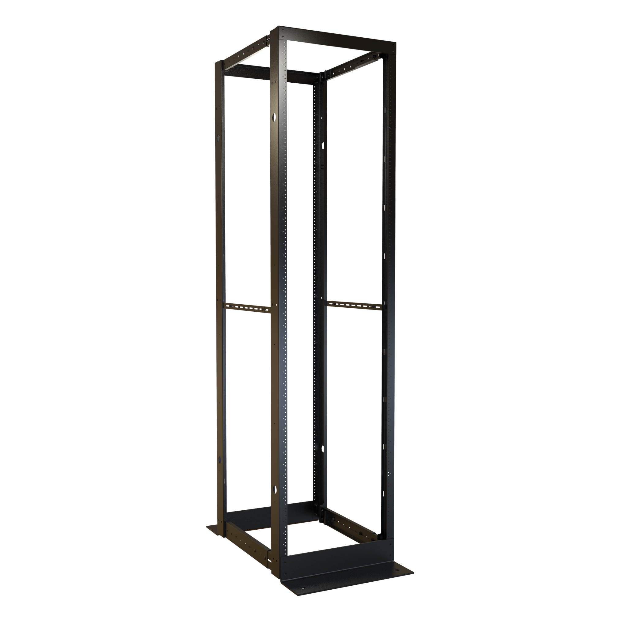 4-Post Open Frame Rack (2,000 lb Capacity) (DC4R Series) - Hammond Mfg.